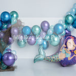 Mermaid Splash by E Newton - Lilly Bear Studio Props, fish, glitter mermaid, little mermaid, mermaid, mermaid balloons, mermaid bubbles, mermaid cove, mermaid lagoon, mermaid reef, mermaid scales, purple and green, purple mermaid, under the sea, under the sea girl