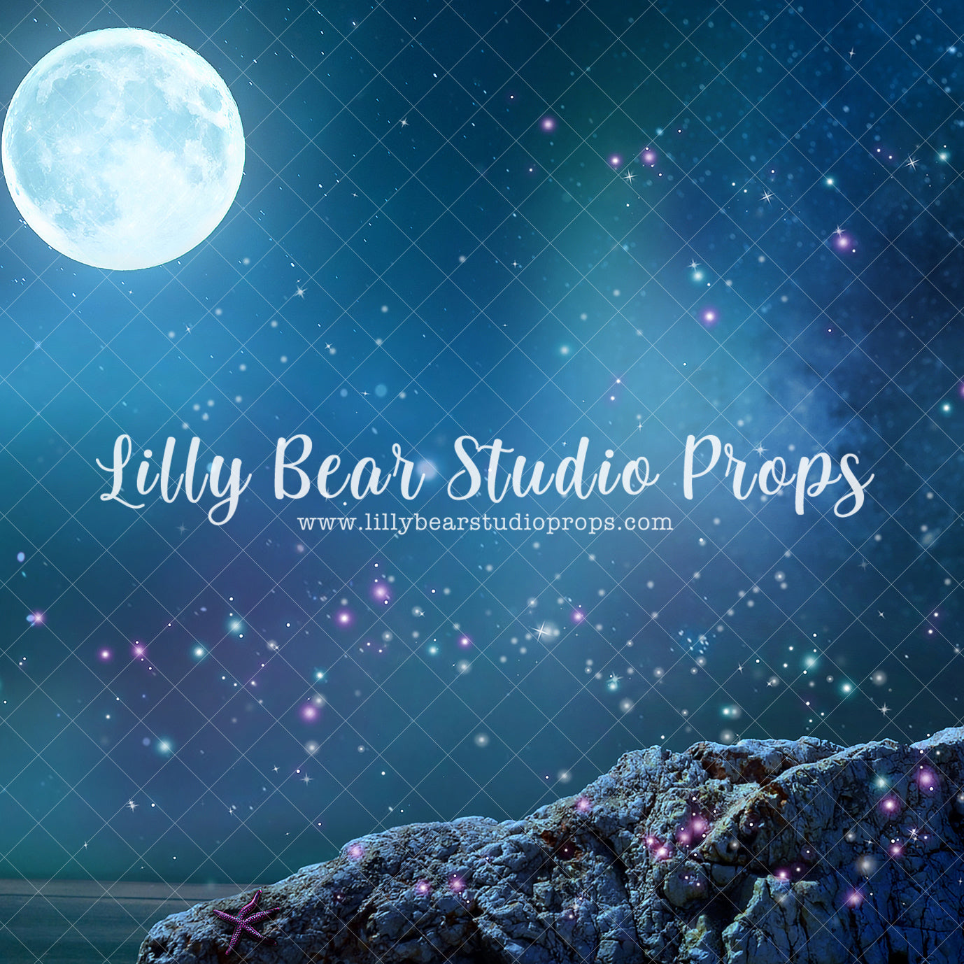 Mermaid Rock by Jessica Ruth Photography sold by Lilly Bear Studio Props, ariel - coral reef - disney - FABRICS - fish