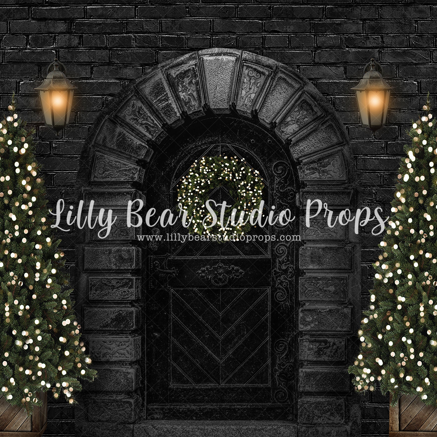 Merry Brick Entry by Lilly Bear Studio Props sold by Lilly Bear Studio Props, christmas - holiday