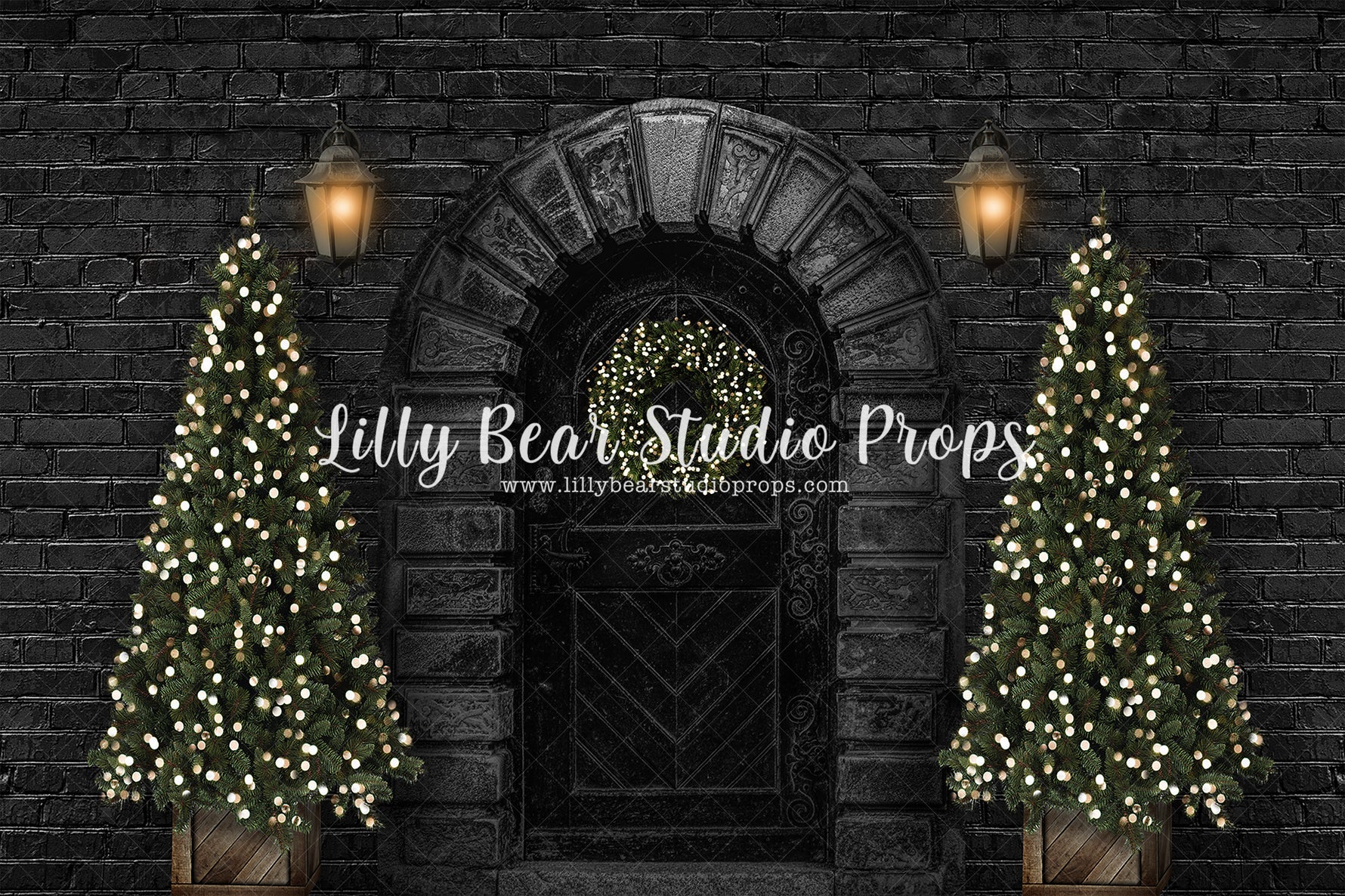 Merry Brick Entry by Lilly Bear Studio Props sold by Lilly Bear Studio Props, christmas - holiday