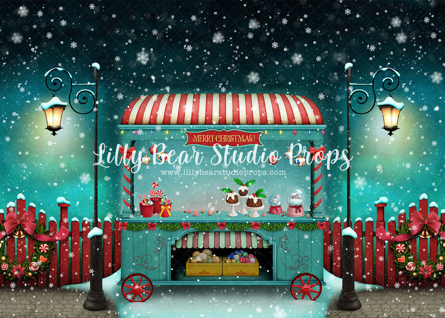 Merry Cart by Lilly Bear Studio Props sold by Lilly Bear Studio Props, christmas - holiday