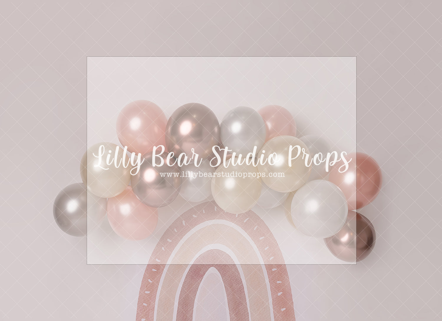 Metallic Scandi Balloon Rainbow - Lilly Bear Studio Props, anchor, arrows, balloon, balloon chic, balloon garland, balloons, boho chic, bow and arrow, cake smash, FABRICS, girl, metallic, metallic balloon, metallic balloons, mint, pastel, pink, pretty cake smash, scandinavian, Scandinavian rainbow, spring scandinavian