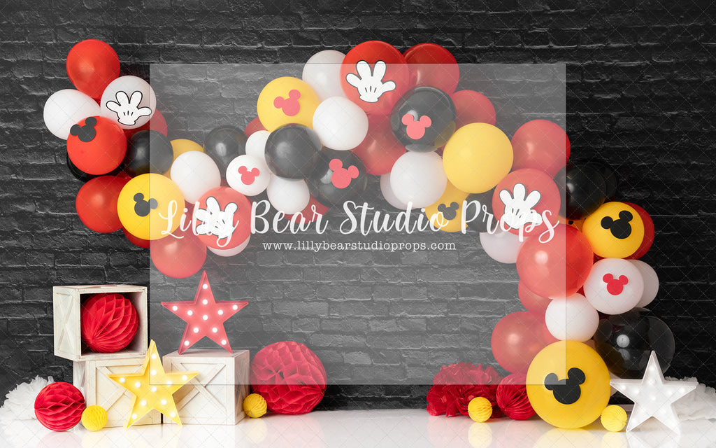 Mickey Mouse Clubhouse - Lilly Bear Studio Props, disney, disney world, disneyland, mickey, mickey balloon garland, mickey ears, mickey mouse, mickey mouse balloons, mickey mouse clubhouse, mickey mouse head, miska mouska mickey mouse, red white red yellow