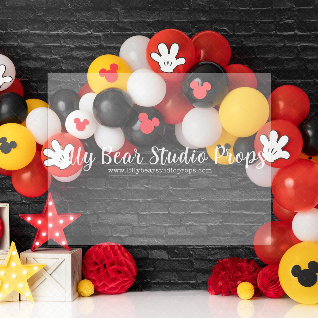 Mickey Mouse Clubhouse - Lilly Bear Studio Props, disney, disney world, disneyland, mickey, mickey balloon garland, mickey ears, mickey mouse, mickey mouse balloons, mickey mouse clubhouse, mickey mouse head, miska mouska mickey mouse, red white red yellow