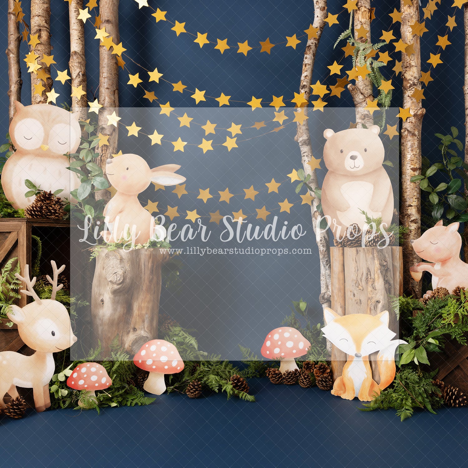 Midnight Blue Forest Friends
