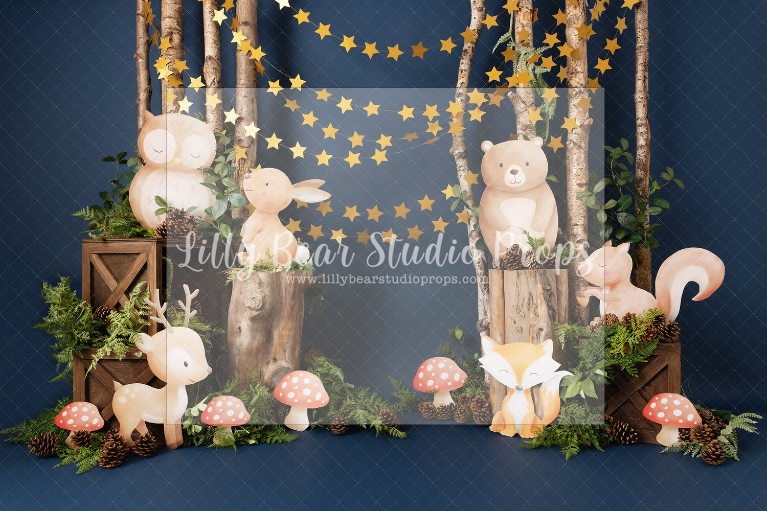 Midnight Blue Forest Friends
