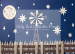 Midnight Farmers Field by Angelica Knowland - Lilly Bear Studio Props, farm, farm field, moon stars, night farm, wheat, wheat farm, wheat farm night, wheat field, wheat grass, wheat stocks