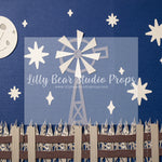 Midnight Farmers Field by Angelica Knowland - Lilly Bear Studio Props, farm, farm field, moon stars, night farm, wheat, wheat farm, wheat farm night, wheat field, wheat grass, wheat stocks
