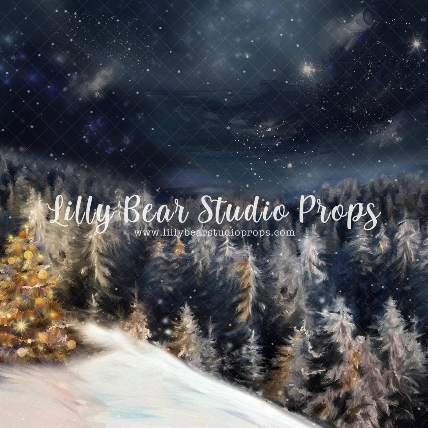Midnight Forest by Lilly Bear Studio Props sold by Lilly Bear Studio Props, christmas - holiday