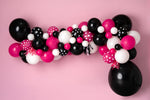 Leading lady - Lilly Bear Studio Props, bows, disney, disney land, disney movie, disney world, disneyland, fabric, girls, hot pink, mickey, mickey mouse, minnie mouse, minnie mouse balloon garland, minnie mouse bow, minnie's bowtique, pink, pink and white balloon garland, pink black and white balloons, pink black white, pink floral, poly, vinyl