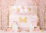 Minnie Bows - Lilly Bear Studio Props, bowtique, Fabric, fantasy, floral, girls, hand painted, minnie, minnie mouse, minnie's bowtique, pink & gold, pink and gold, princess, princesses, purple, royal, violet, Wrinkle Free Fabric
