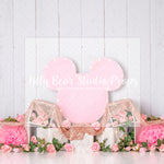 Minnie Roses - Lilly Bear Studio Props, balloon, balloon garland, bow-tique, bowtique, castle, disney, disney world, disneyland, FABRICS, girl, mickey ears, mickey mouse, minnie, minnie mouse, minnie mouse bow, minnie mouse garden, minnie topiary, minnie's bowtique, pink, pink and gold, pink minnie, princess