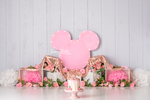 Minnie Roses - Lilly Bear Studio Props, balloon, balloon garland, bow-tique, bowtique, castle, disney, disney world, disneyland, FABRICS, girl, mickey ears, mickey mouse, minnie, minnie mouse, minnie mouse bow, minnie mouse garden, minnie topiary, minnie's bowtique, pink, pink and gold, pink minnie, princess