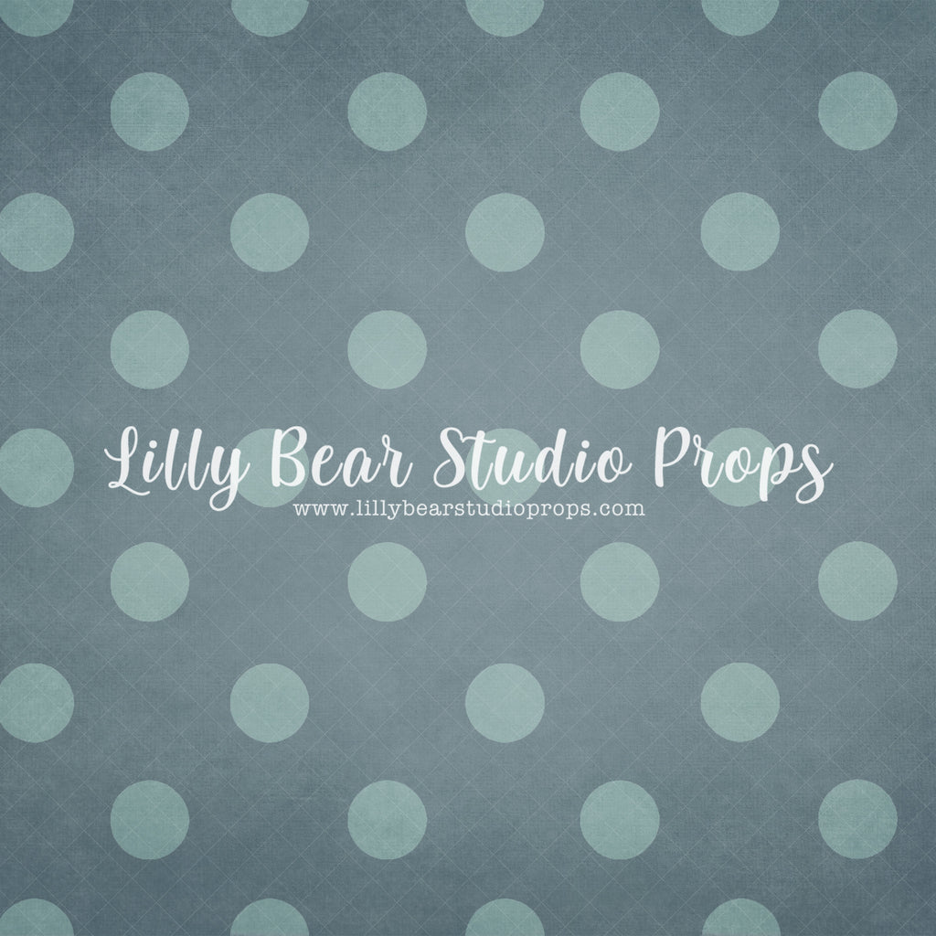 Minty Blue Polka Dots by Lilly Bear Studio Props sold by Lilly Bear Studio Props, black stripes - dots - FABRICS - gold