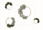 Misletoe Rings - Lilly Bear Studio Props, christmas, Cozy, Decorated, Festive, Giving, Holiday, Holy, Hopeful, Joyful, Merry, Peaceful, Peacful, Red & Green, Seasonal, Winter, Xmas, Yuletide