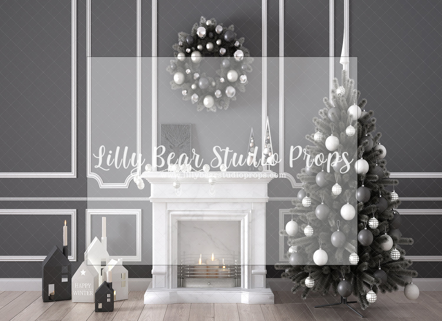 Monochromatic Holiday - Lilly Bear Studio Props, christmas, Cozy, Decorated, Festive, Giving, Holiday, Holy, Hopeful, Joyful, Merry, Peaceful, Peacful, Red & Green, Seasonal, Winter, Xmas, Yuletide