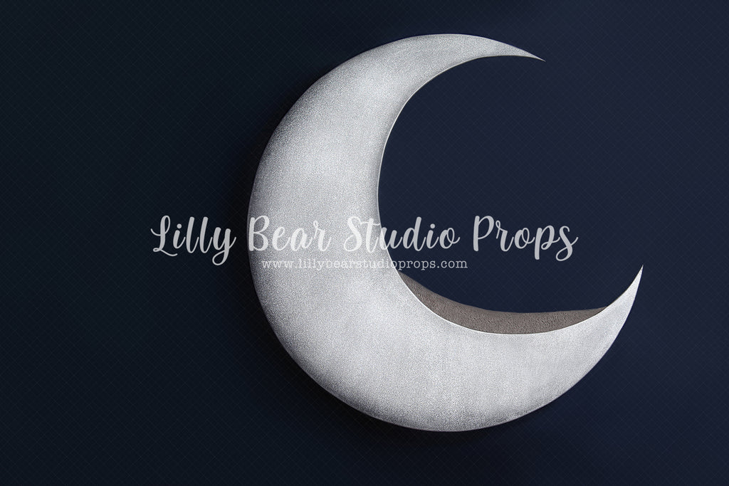 Moon Baby Digital Backdrop - Lilly Bear Studio Props, digital backdrop, half moon, moon, moon digital, newborn digital backdrop, night moon