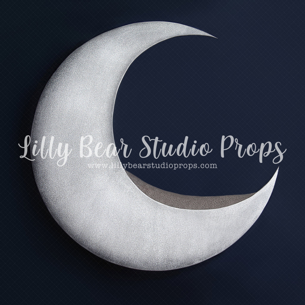 Moon Baby Digital Backdrop - Lilly Bear Studio Props, digital backdrop, half moon, moon, moon digital, newborn digital backdrop, night moon
