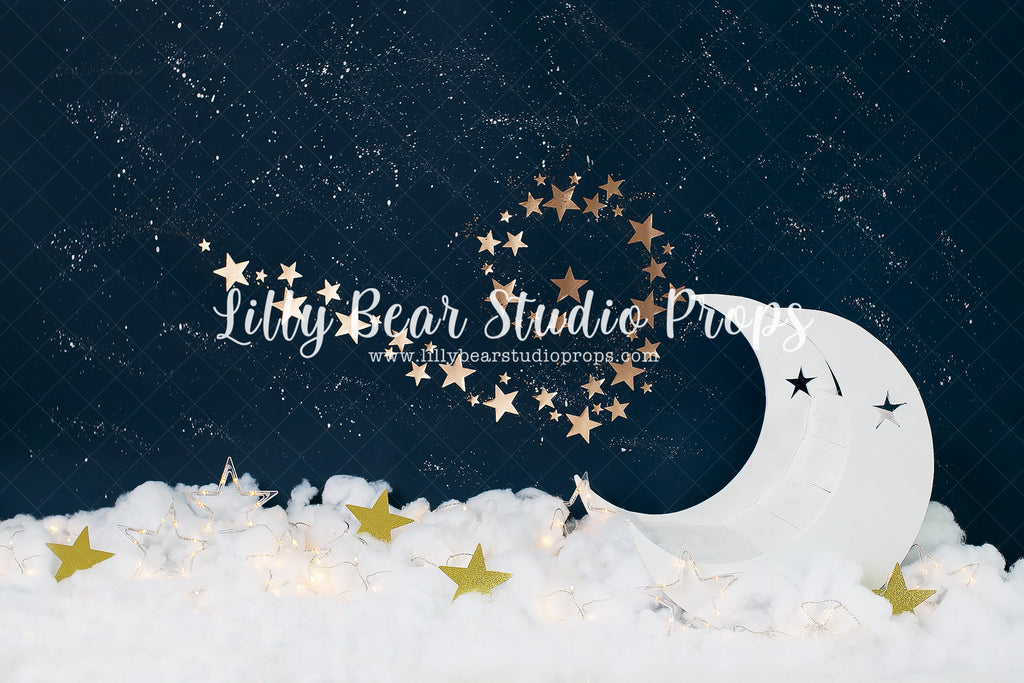 Moon & Stars Above by Karissa Knowles Photography sold by Lilly Bear Studio Props, all star - all stars - blue stars