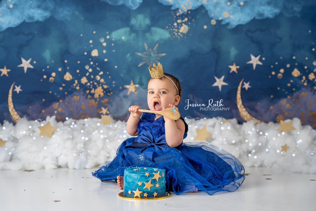 Moonlight by Lilly Bear Studio Props sold by Lilly Bear Studio Props, blue clouds - circus - clouds - girls - glitter