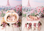 Morning in Paris by Lilly Bear Studio Props sold by Lilly Bear Studio Props, Eiffel tower - FABRICS - floral - paris