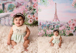 Morning in Paris by Lilly Bear Studio Props sold by Lilly Bear Studio Props, Eiffel tower - FABRICS - floral - paris