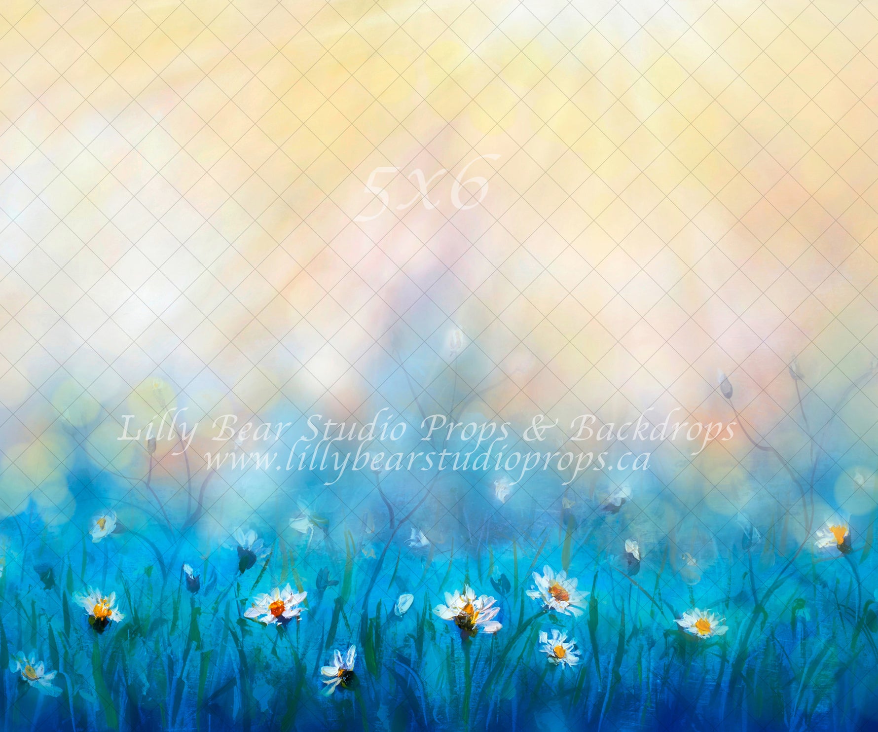 Morning Dew by Lilly Bear Studio Props sold by Lilly Bear Studio Props, art - blue - cake smash - daisies - daisy - eas
