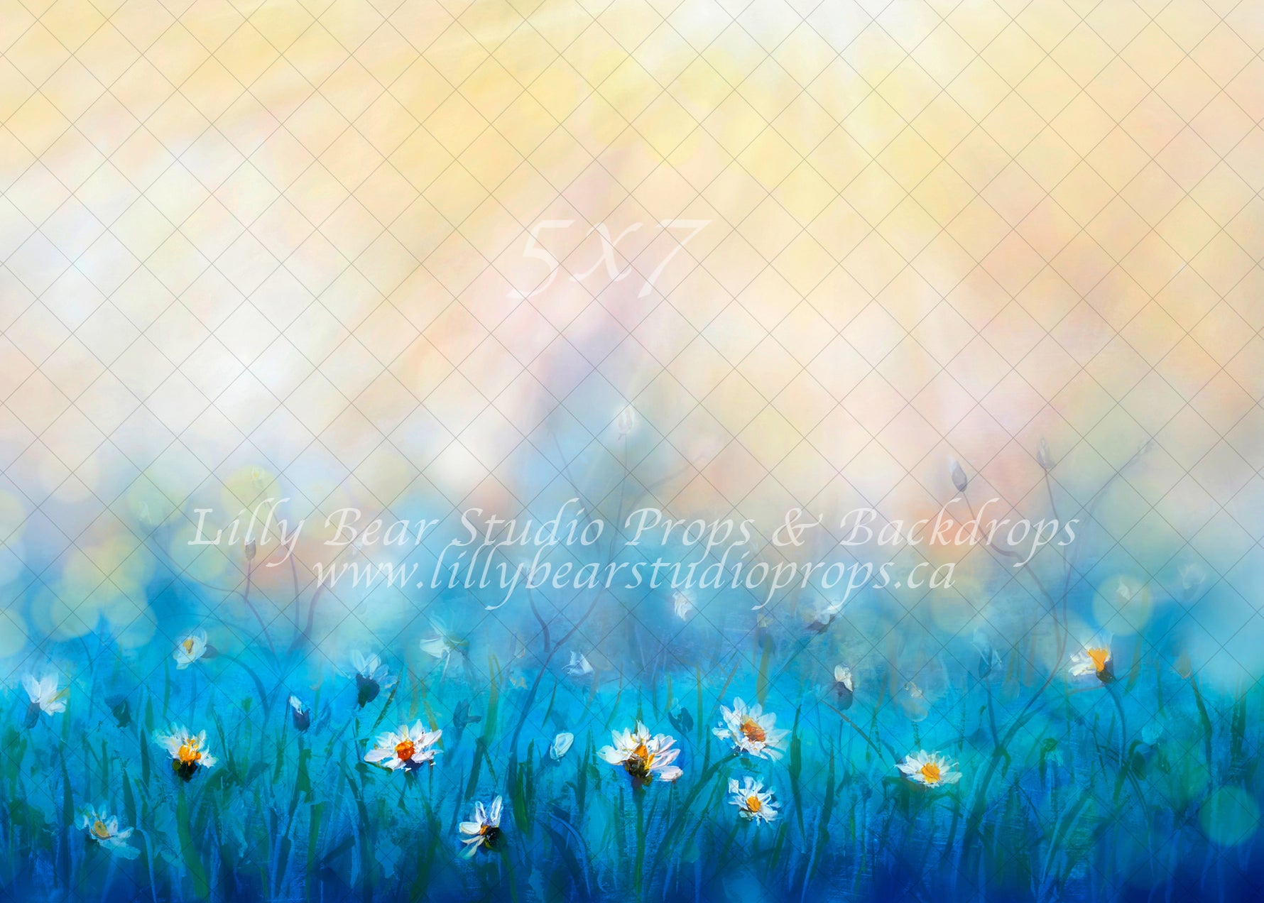 Morning Dew by Lilly Bear Studio Props sold by Lilly Bear Studio Props, art - blue - cake smash - daisies - daisy - eas
