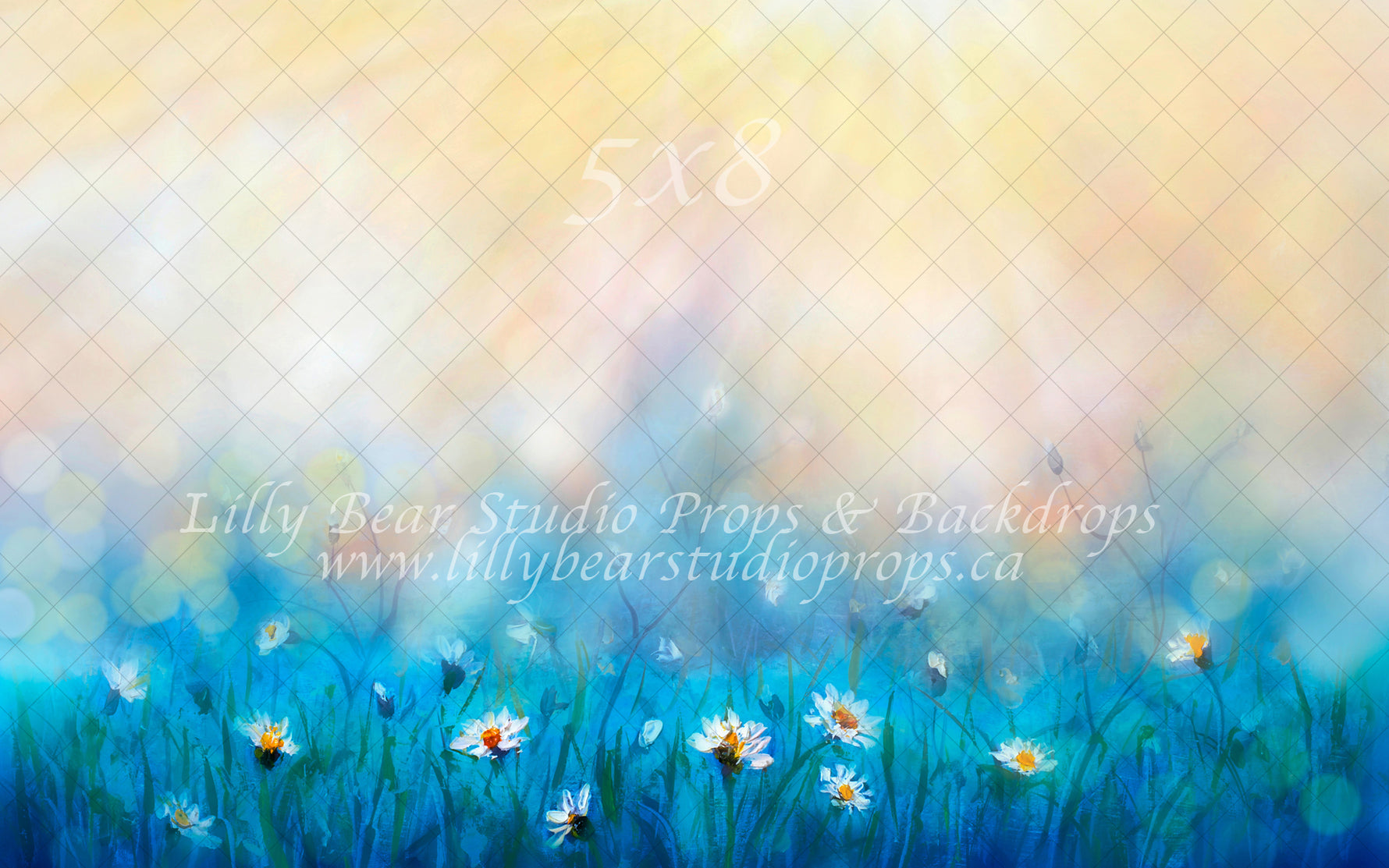 Morning Dew by Lilly Bear Studio Props sold by Lilly Bear Studio Props, art - blue - cake smash - daisies - daisy - eas