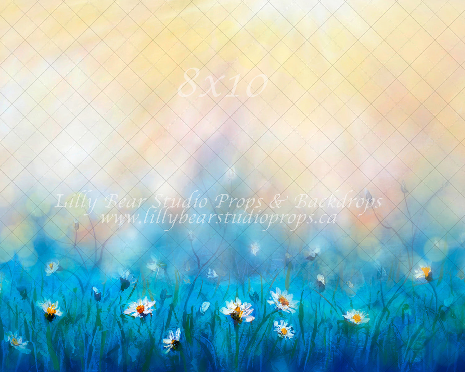 Morning Dew by Lilly Bear Studio Props sold by Lilly Bear Studio Props, art - blue - cake smash - daisies - daisy - eas