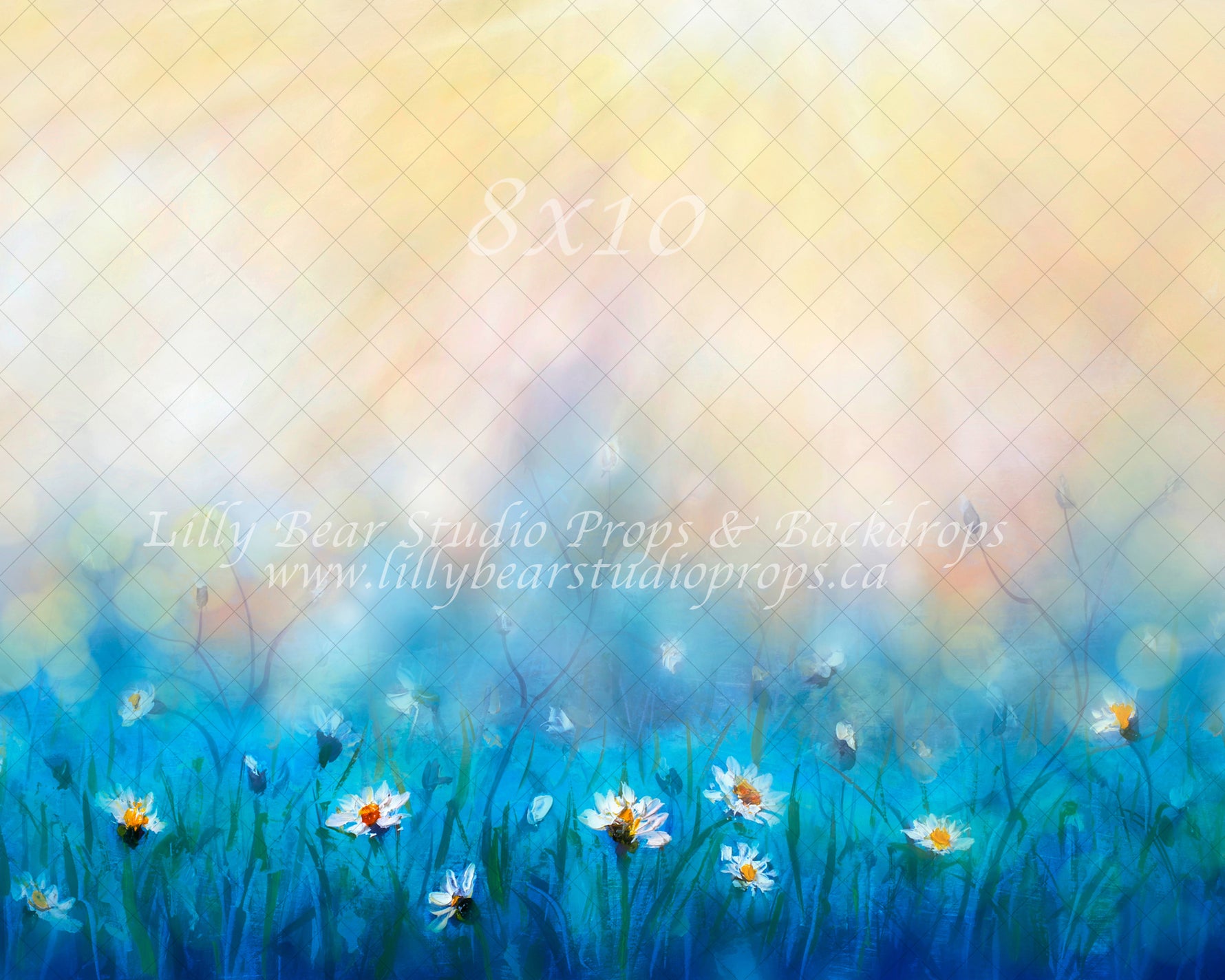 Morning Dew by Lilly Bear Studio Props sold by Lilly Bear Studio Props, art - blue - cake smash - daisies - daisy - eas