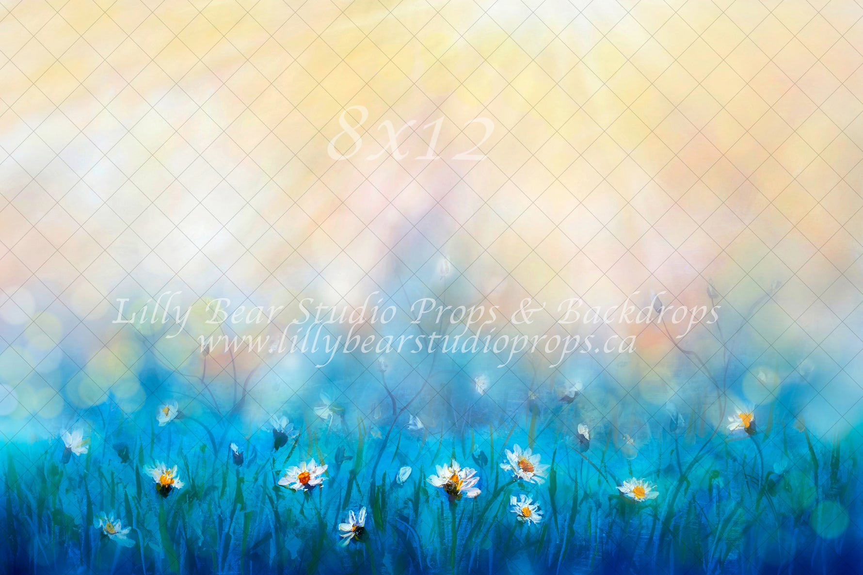 Morning Dew by Lilly Bear Studio Props sold by Lilly Bear Studio Props, art - blue - cake smash - daisies - daisy - eas