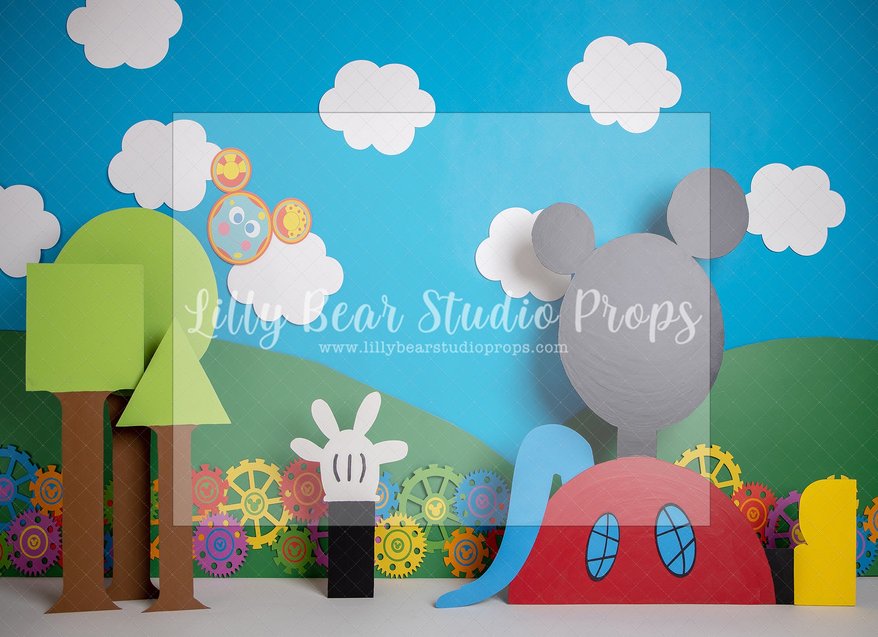 Mouse Club House by Angelica Knowland - Lilly Bear Studio Props, disney, mickey mouse, mickey mouse clubhouse, mickey mouse head, miska mouska mickey mouse