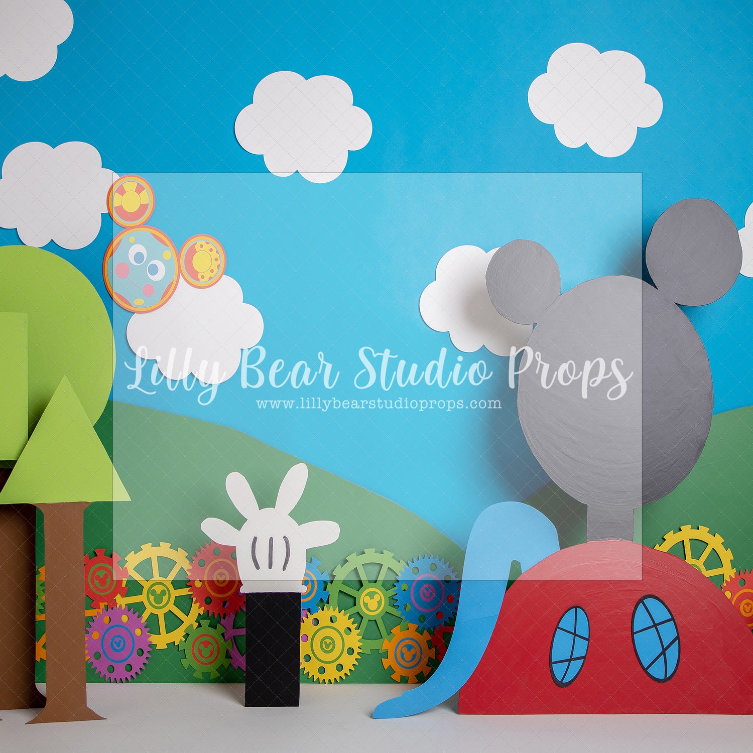 Mouse Club House by Angelica Knowland - Lilly Bear Studio Props, disney, mickey mouse, mickey mouse clubhouse, mickey mouse head, miska mouska mickey mouse