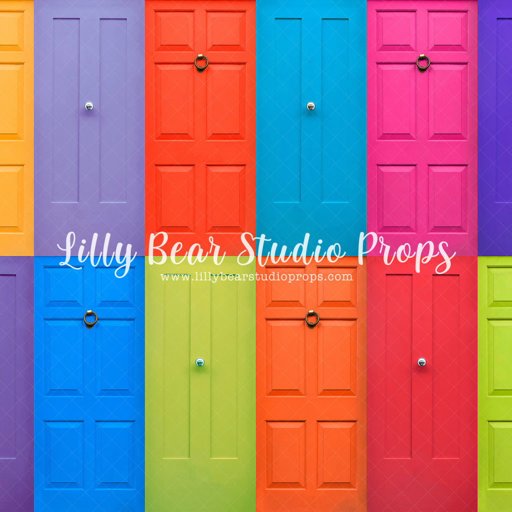 Multi Colour Doors by Lilly Bear Studio Props sold by Lilly Bear Studio Props, abc - apple - back to school - blue - bo