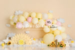 My Sunshine - Lilly Bear Studio Props, balloon, balloon arch, balloon garland, flowers, fun in the sun, let the sun shine in, my sunshine, pink sun, sun, sunflower, sunflowers, sunny, sunny day, sunrise, sunset, sunshine, white balloon arch, white balloons, yellow, you are my sunshine
