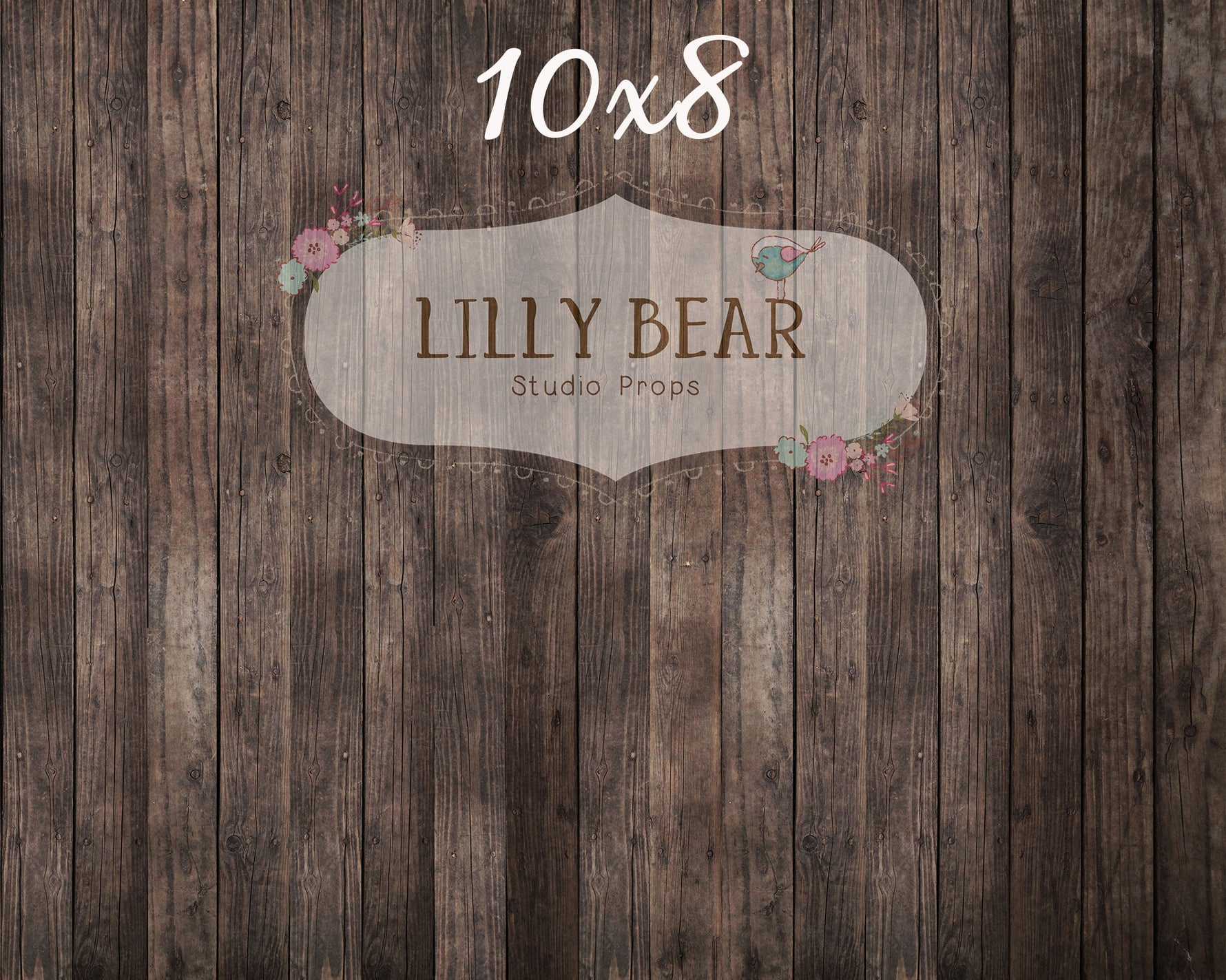 Nate Dark Wood Planks Floor by Lilly Bear Studio Props sold by Lilly Bear Studio Props, barn - dark wood - dark wood pl
