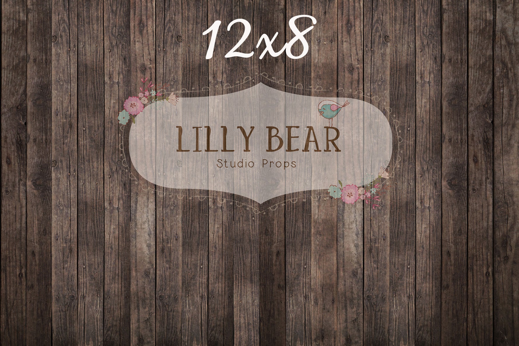 Nate Dark Wood Planks Floor by Lilly Bear Studio Props sold by Lilly Bear Studio Props, barn - dark wood - dark wood pl