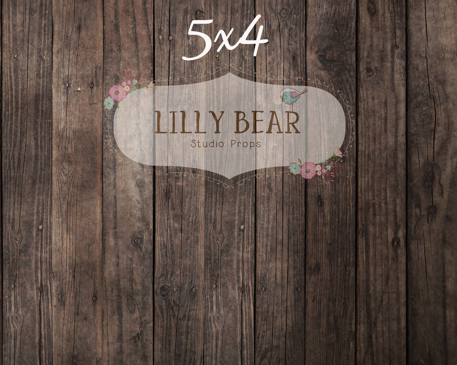 Nate Dark Wood Planks Floor by Lilly Bear Studio Props sold by Lilly Bear Studio Props, barn - dark wood - dark wood pl