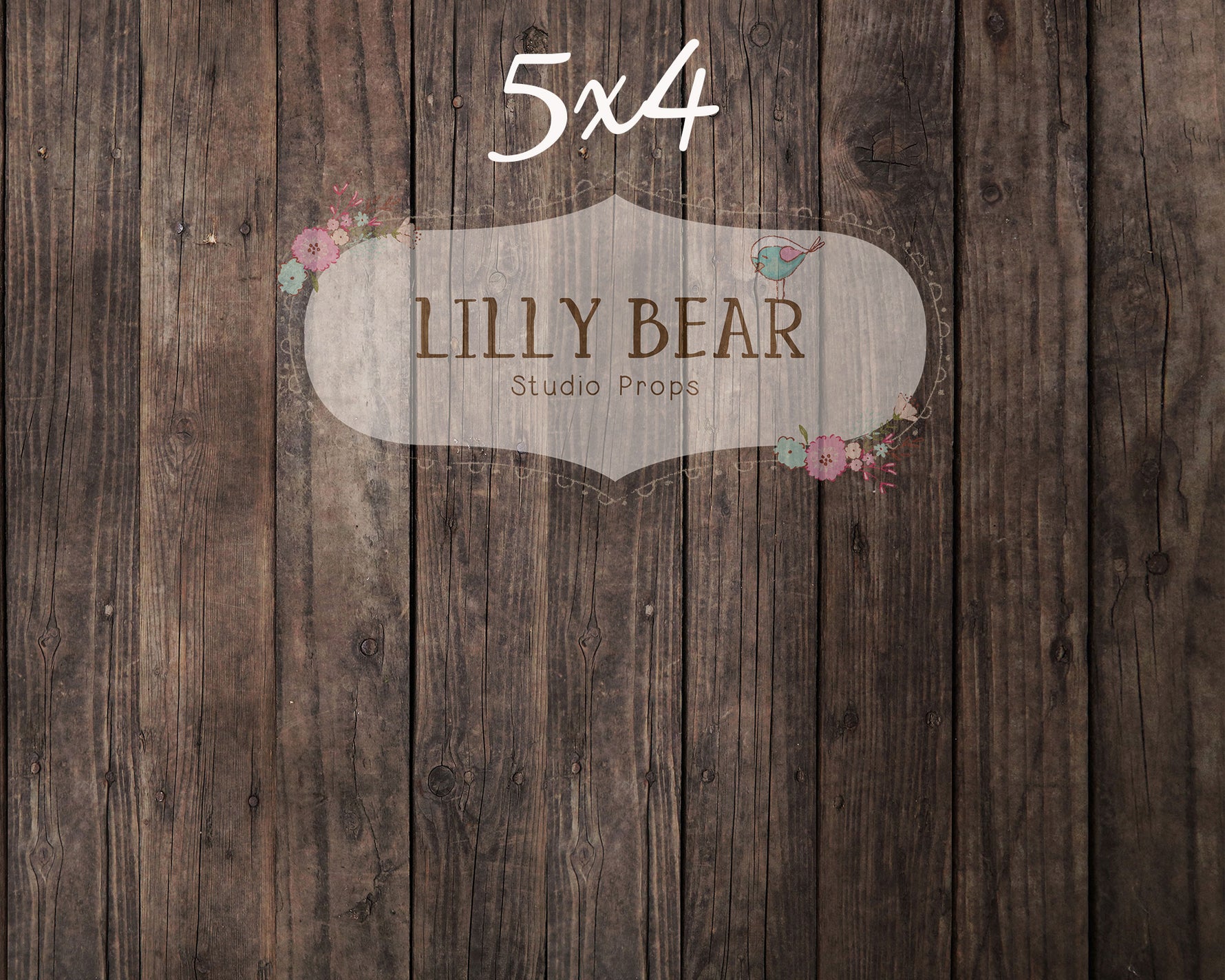Nate Dark Wood Planks Floor by Lilly Bear Studio Props sold by Lilly Bear Studio Props, barn - dark wood - dark wood pl