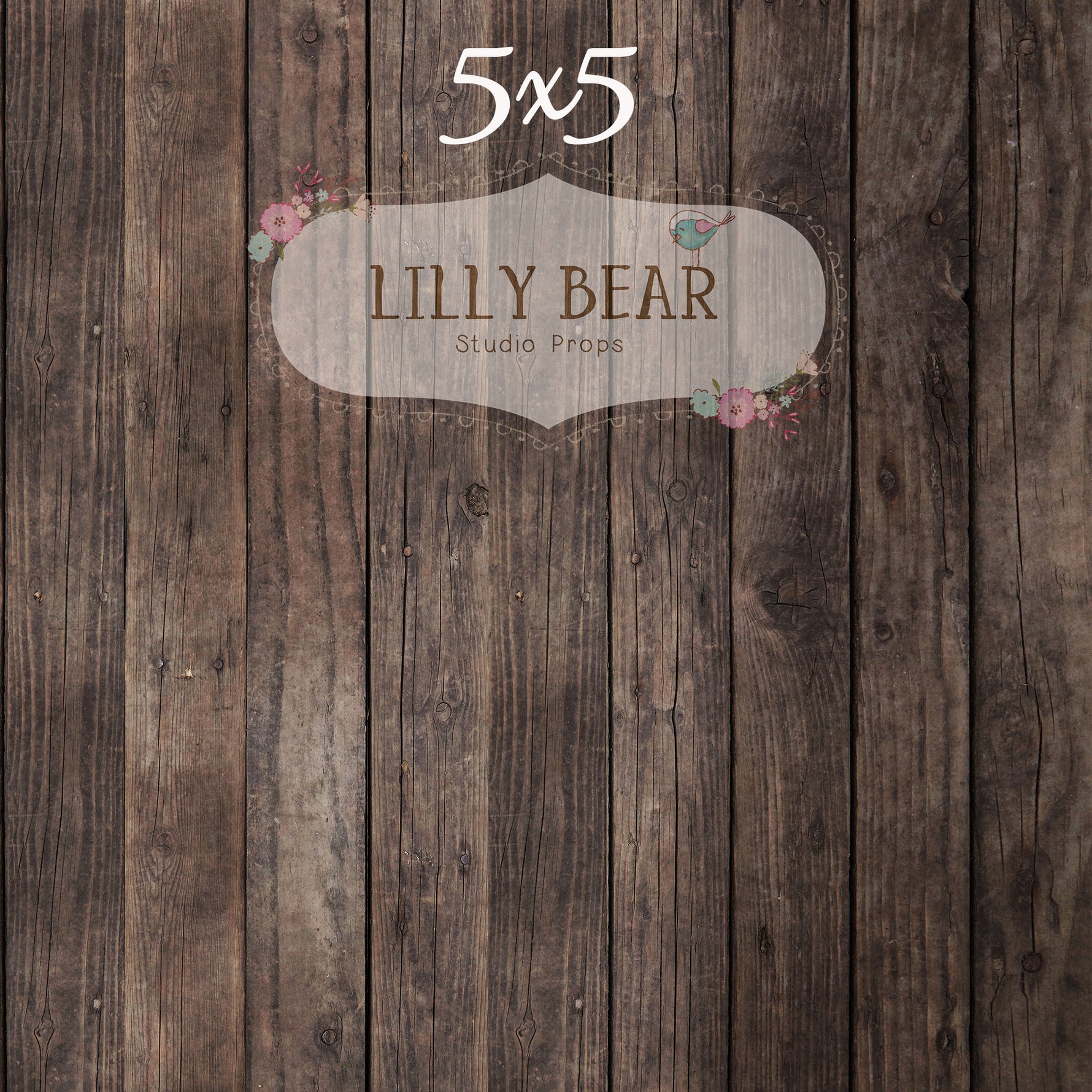 Nate Dark Wood Planks Floor by Lilly Bear Studio Props sold by Lilly Bear Studio Props, barn - dark wood - dark wood pl