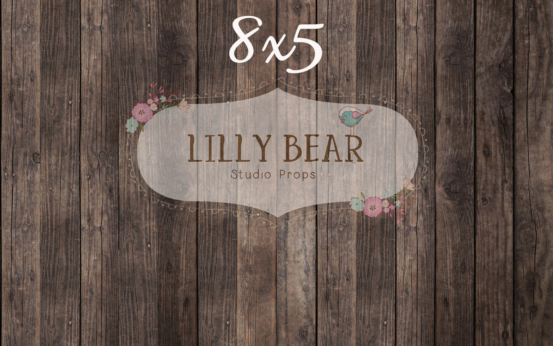 Nate Dark Wood Planks Floor by Lilly Bear Studio Props sold by Lilly Bear Studio Props, barn - dark wood - dark wood pl