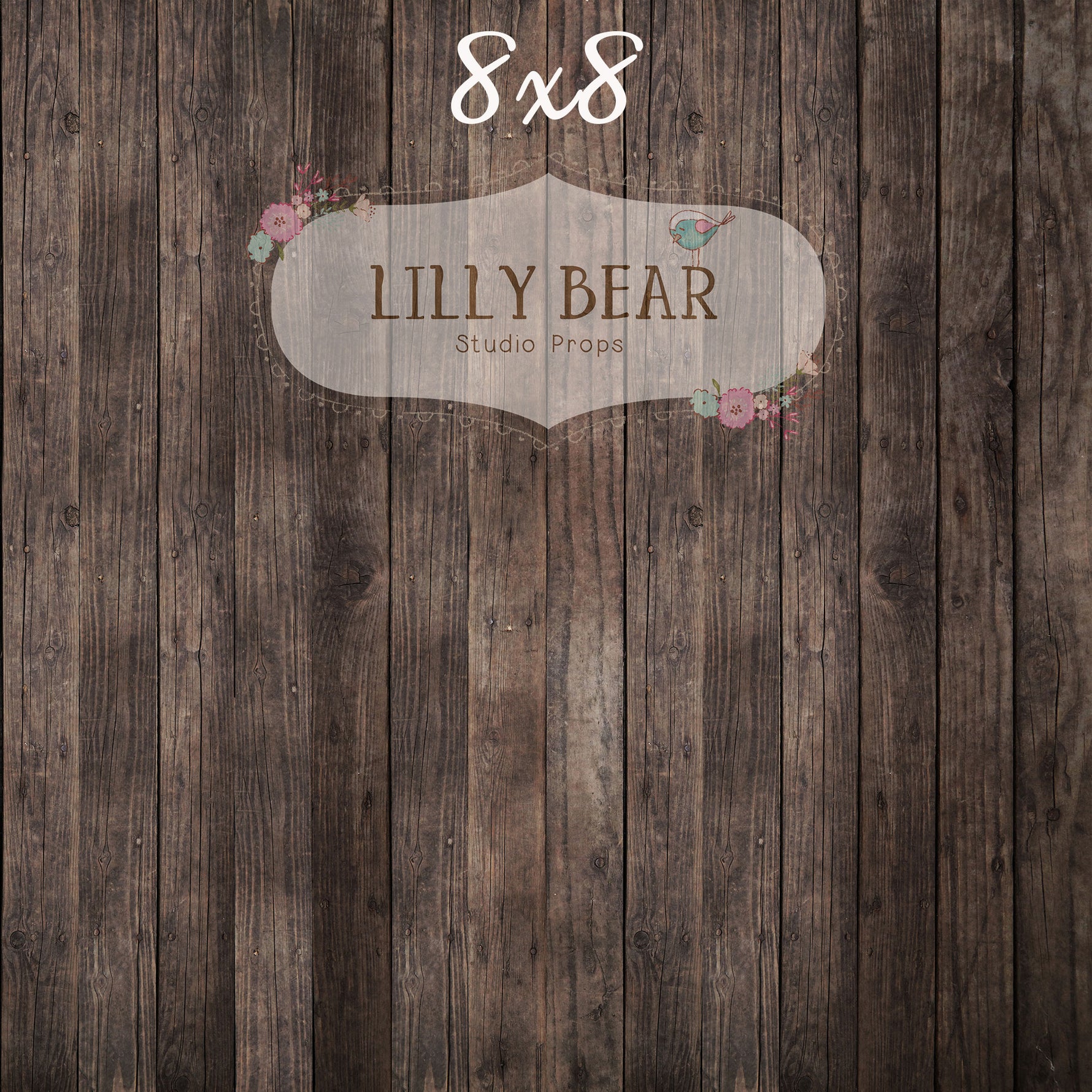 Nate Dark Wood Planks Floor by Lilly Bear Studio Props sold by Lilly Bear Studio Props, barn - dark wood - dark wood pl