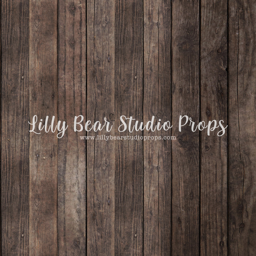 Nate Dark Wood Planks Floor by Lilly Bear Studio Props sold by Lilly Bear Studio Props, barn - dark wood - dark wood pl