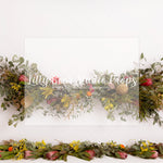 Natives - Lilly Bear Studio Props, FABRICS, floral, flowers, garland, green floral garland, green garland, greenery, spring