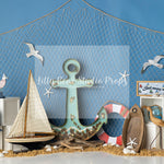 Nautical Breeze - Lilly Bear Studio Props, aquaman, baby shark, fabric, lighthouse, little sailer, little sailor, nautical, nautical theme, ocean, ocean blue, ocean current, poly, rustic nautical, sail, sail boat, sailboat, sailed, sailed by, sailing, sailor, sea, set sail, star fish, vinyl, world map
