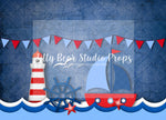 Nautical Dreams - Lilly Bear Studio Props, aquaman, baby shark, fabric, lighthouse, little sailer, little sailor, nautical, nautical theme, ocean, ocean blue, ocean current, poly, rustic nautical, sail, sail boat, sailboat, sailed, sailed by, sailing, sailor, sea, set sail, star fish, vinyl, world map