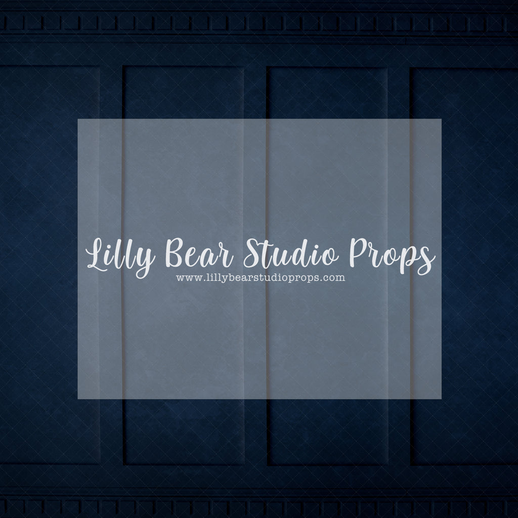 Navy Panel Wall - Lilly Bear Studio Props, blue panel wall, curtains, FABRICS, panel wall