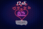 Neon Be My Valentine by Lilly Bear Studio Props sold by Lilly Bear Studio Props, FABRICS