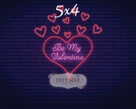 Neon Be My Valentine by Lilly Bear Studio Props sold by Lilly Bear Studio Props, FABRICS